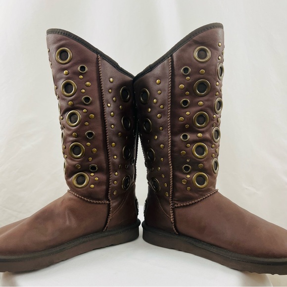 Australia Luxe Collective Saratoga Genuine Sheepskin Studded Round Embellishment - Picture 8 of 16